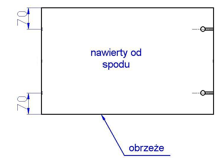 owiert pod mimośród 2 szt. po szerokości Prawe Kliknij aby wybrać usługę