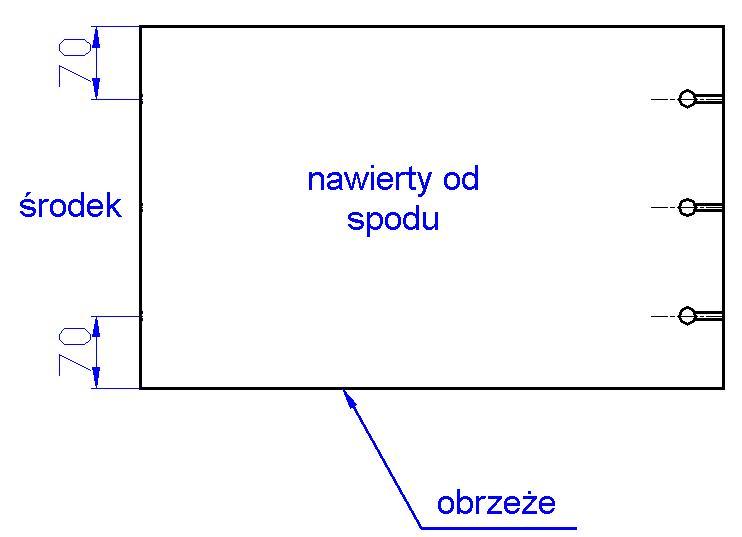 owiert pod mimośród 3 szt. po szerokości Prawe Kliknij aby wybrać usługę