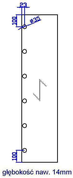 6 nawierty po długości formatki Kliknij aby wybrać usługę